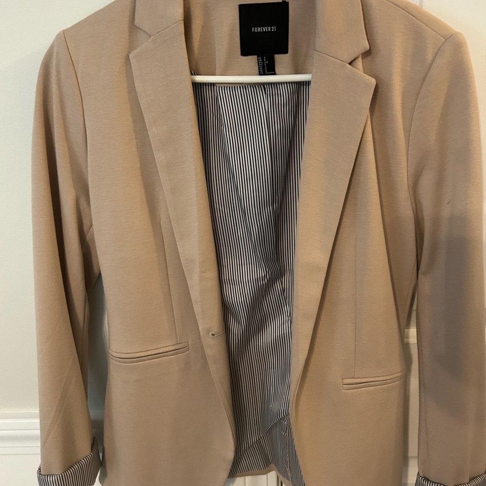 Forever 21 Beige Women's Blazer